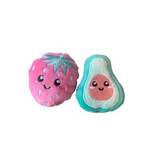 Cute Plush Strawberry Avocado Clip, Food Plushies, Kids Stuffed‎ Animal Toy